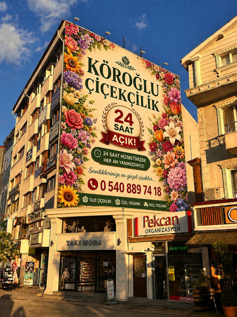 Bolu Çiçekçi Köroğlu Çiçekçilik 7 / 24 AÇIK